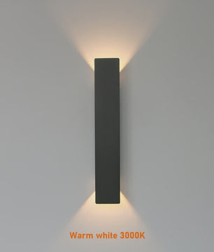 Moderne LED Wandlamp Buiten - Waterdicht IP65 Aluminium - Zwart/Wit - Up/Down Licht