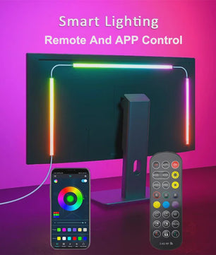 RGBIC LED Strip Verlichting voor Monitor (24-34 Inch) - APP & Muziek Sync