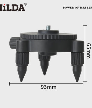 HILDA Laser Waterpas Accessoires: Roterende Statiefbasis & Batterijhouder