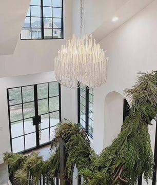 Nordic LogBranch Kroonluchter - Stijlvolle Hanglamp voor Woonkamer, Eetkamer, Bar, Slaapkamer & Villa