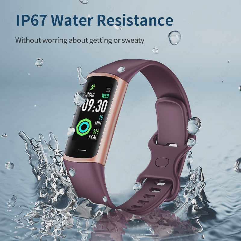 Smartwatch C68L: Fitness Tracker, Gezondheidsmonitor & Waterdichte Sport Armband voor Dames & Heren