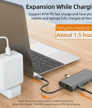 11-in-1 USB-C Hub Docking Station met 4K HDMI, PD, RJ45 & Kaartlezers