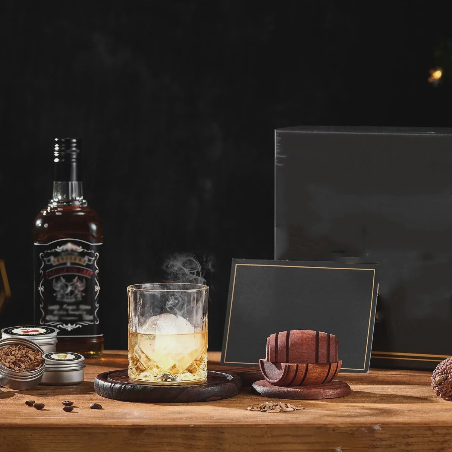 Whiskey Smoker Kit met 6 Houtspaanders - Cocktails & Old Fashioned Infuser