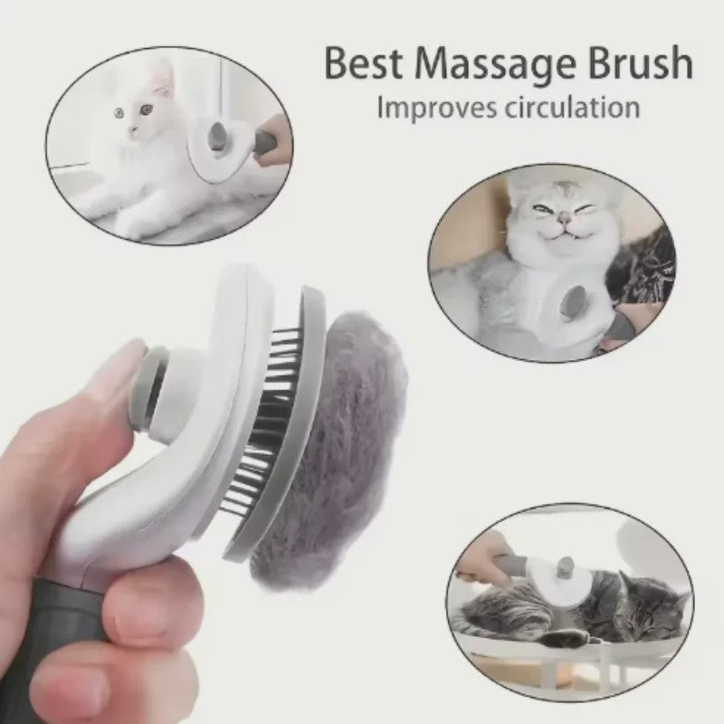 Zelfreinigende Honden- en Kattenborstel – Efficiënte Haarverwijderaar voor Verzorging