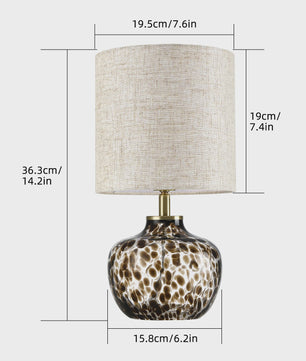Luxe Tafellamp met Luipaardprint - Sfeervolle Nachtlamp voor Slaapkamer & Bureau