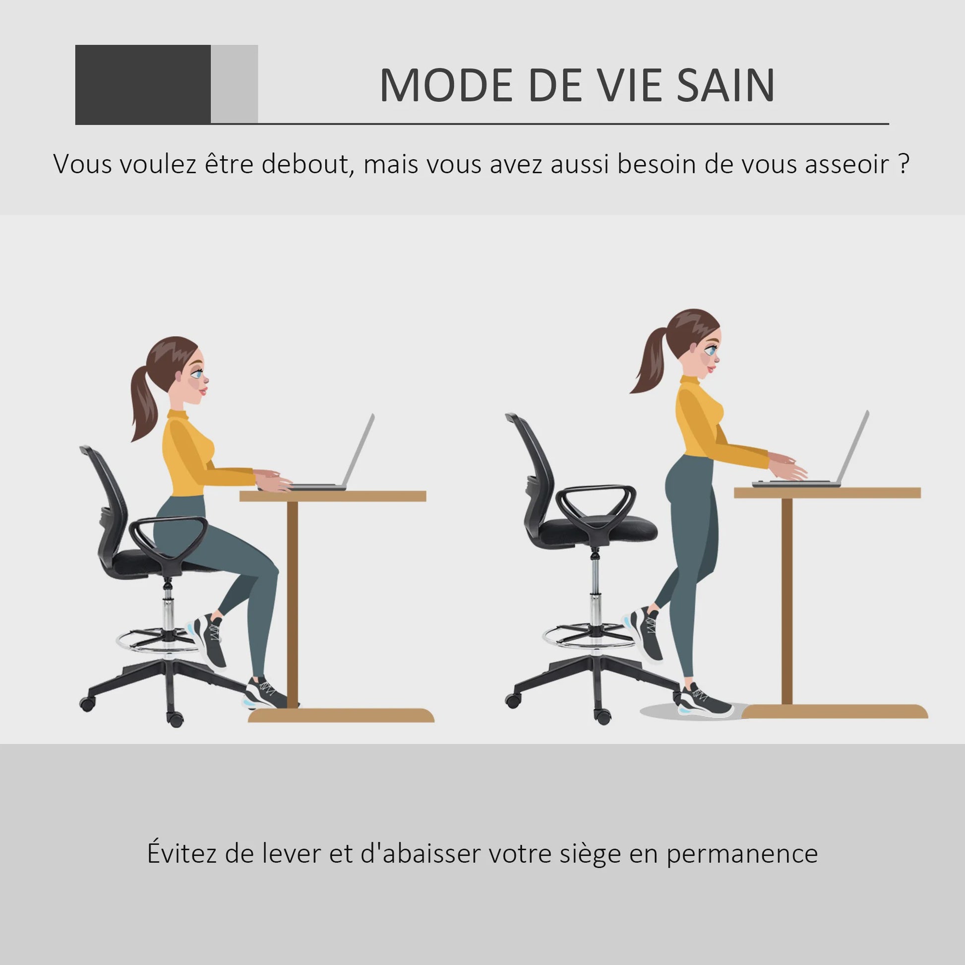 Ergonomische Bureaustoel Hoog - Verstelbaar, Ademend Mesh, Zwart