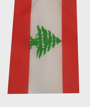 Libanon Handvlag 14x21cm - Plastic Stokje voor Feesten en Evenementen