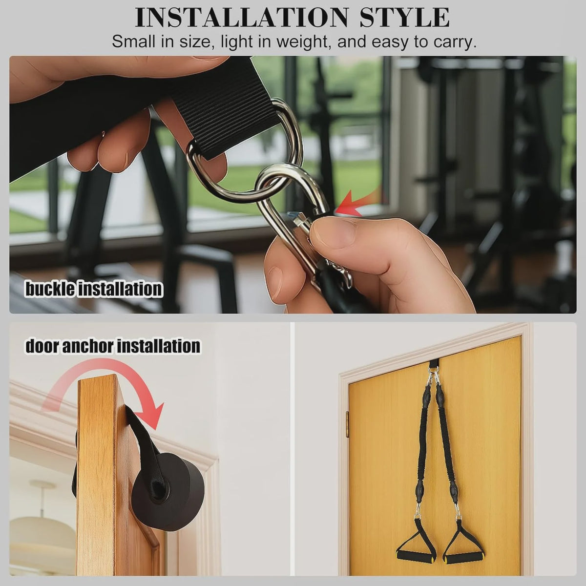 Pedal Resistance Band 50-100 LBS - Krachttraining & Buikspier Trainer