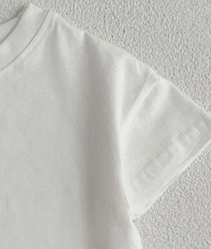 Zomer T-shirt Baby Jongens & Meisjes | Effen Kleur | Koreaanse Stijl | Korte Mouwen