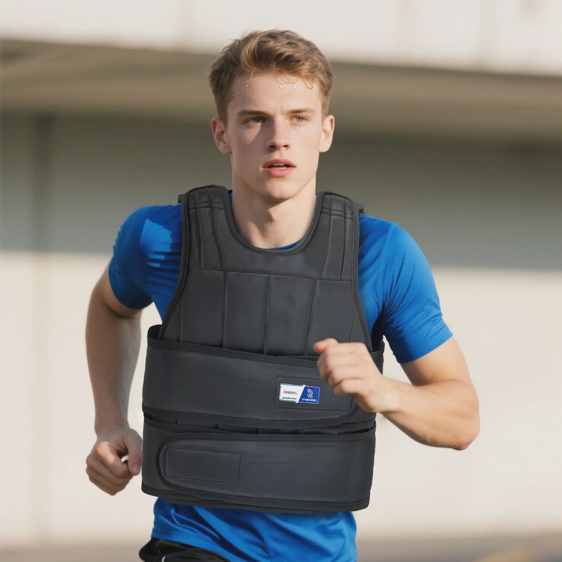 Verstelbaar Trainingsvest met 20kg Verwijderbaar Gewicht voor Intensieve Training