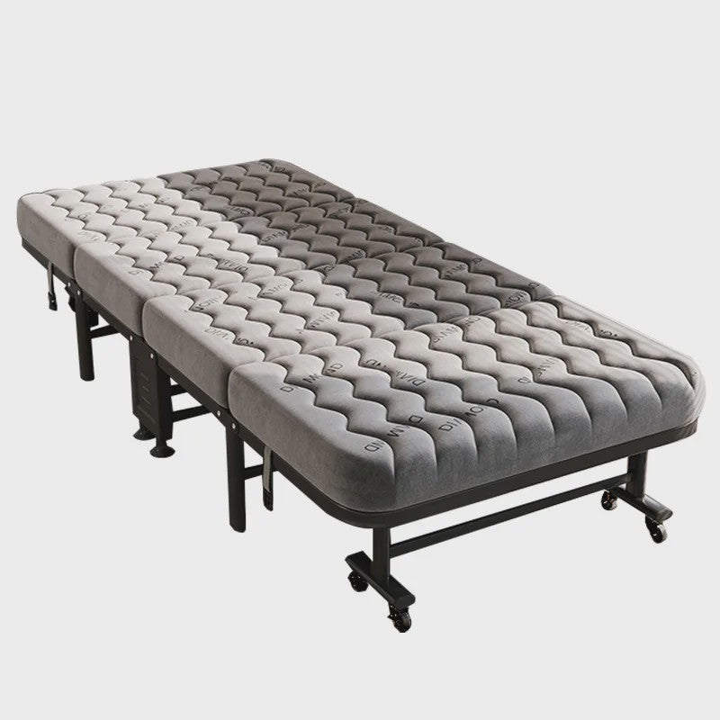 Opvouwbaar Logeerbed met Traagschuim Matras en 360° Wielen - Draagbaar en Comfortabel