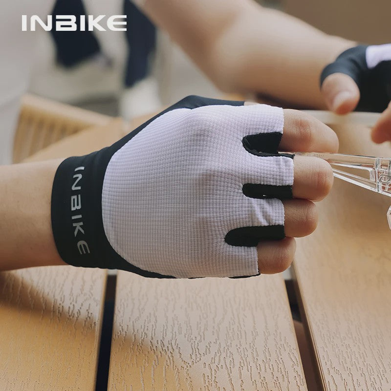 INBIKE Zomer Fietshandschoenen Heren - Ademend, Schokabsorberend & Anti-slip