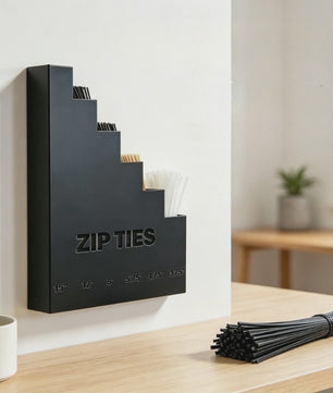 3D Geprinte Wandhouder Organizer voor Kabelbinders - Zware Kwaliteit voor Garage & Werkplaats