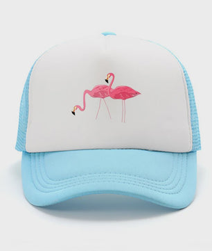 Unisex Petten met Flamingo Print - Ademend en Zonwerend