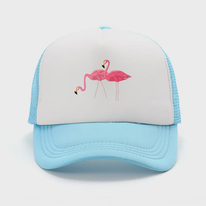 Unisex Petten met Flamingo Print - Ademend en Zonwerend