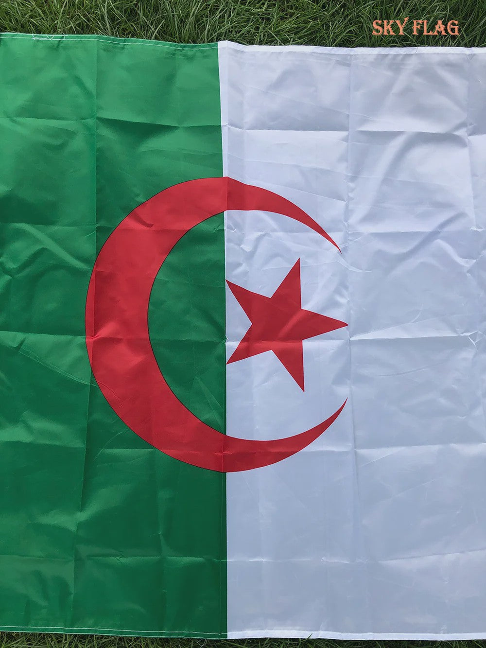 Algerijnse Vlag 90x150cm Polyester - Hoge Kwaliteit