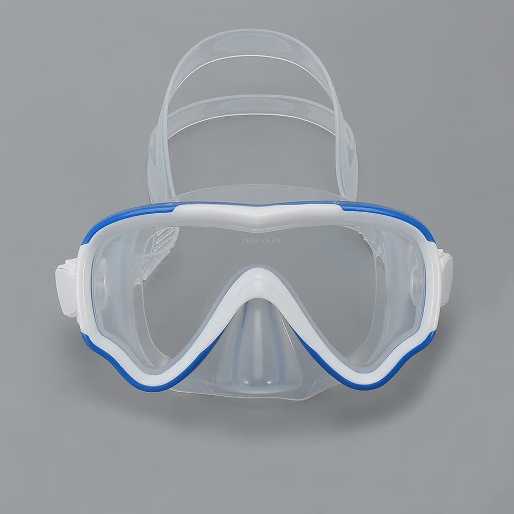 Kinder Snorkelmasker Duikmasker Anti-Condens Zwembril met Neusbedekking voor Snorkelen en Zwemtraining