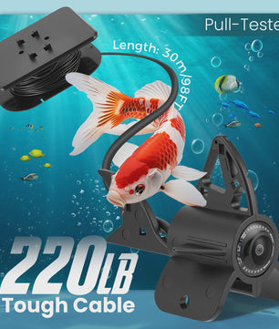 Fish Finder Underwater Camera 1080P HD 4.3 Inch LCD Fishing Camera With 8000mAh Battery Portable Fishing Tools With Night Vision