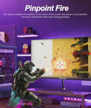 Hgfrtee 27" QHD 240Hz Gaming Monitor | 1ms Reactietijd, HDR10 & Adaptive Sync