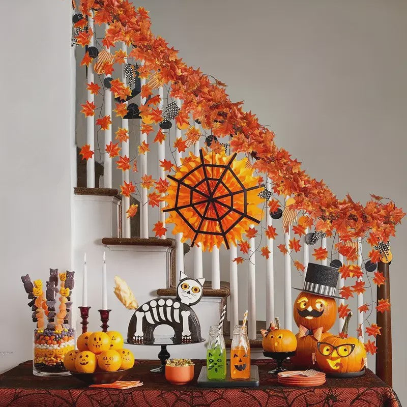 Kunst Slinger Esdoornbladeren - Herfstdecoratie voor Feestdagen en Bruiloften