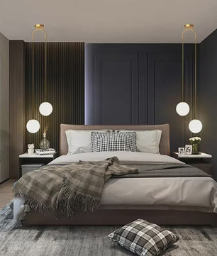 Moderne Hanglamp Glas Bol LED - Sfeervolle Verlichting voor Slaapkamer, Eetkamer & Keuken