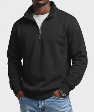Heren Quarter Zip Pullover Hoodie - Comfortabele Outdoor Sweatshirt voor Heren