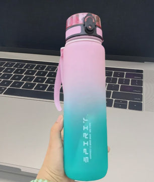 Grote Sport Waterfles (500ML/1000ML) - Lekvrij & Motiverend voor Gym & Outdoor