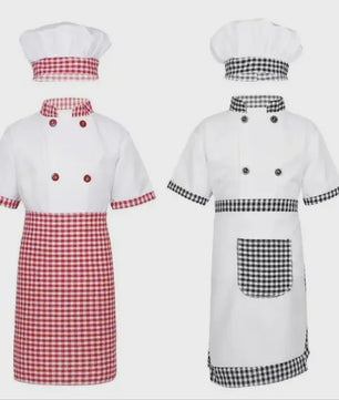 Kinder Koksuniform met Hoed - Keuken Koksbuis & Schort voor Feestjes en Cosplay