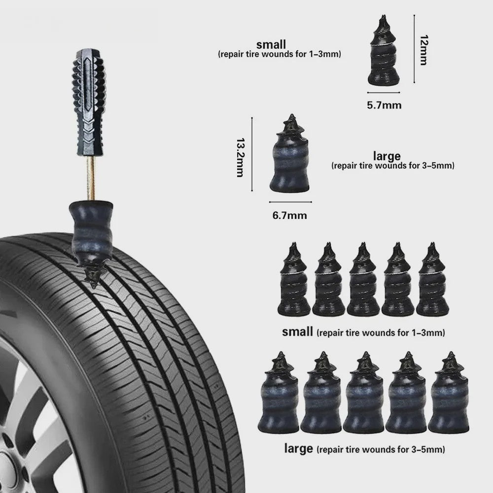 Universele Bandenreparatieset - Noodreparatiegereedschap voor Auto, Motor, Vrachtwagen