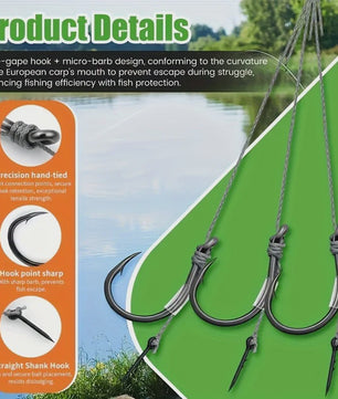 Method Feeder Rigs Set: 10/20 Stuks Haken met Gevlochten Lijn voor Feeder Vissen
