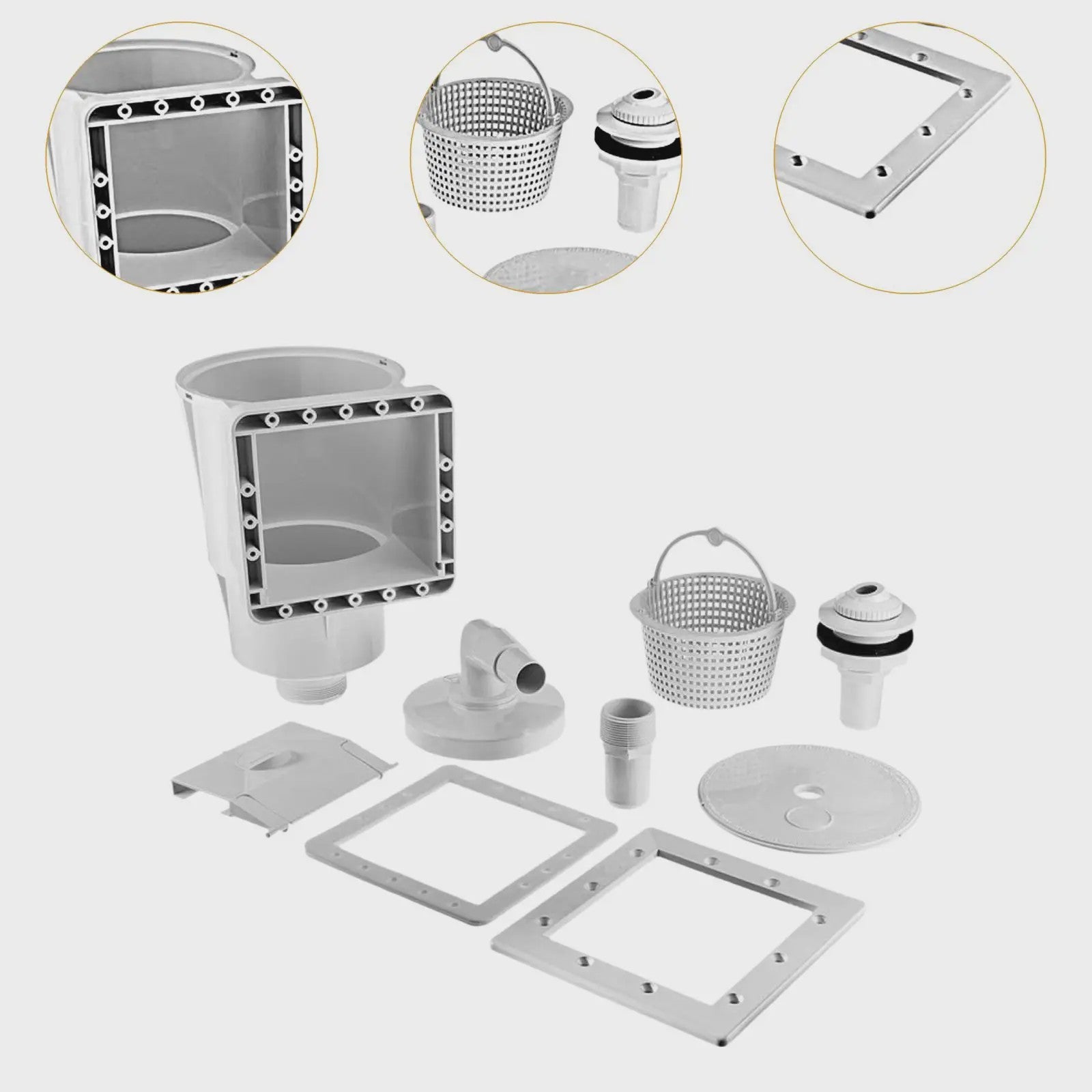 Zwembad Skimmer Set - Complete Reinigingskit voor Zwembaden