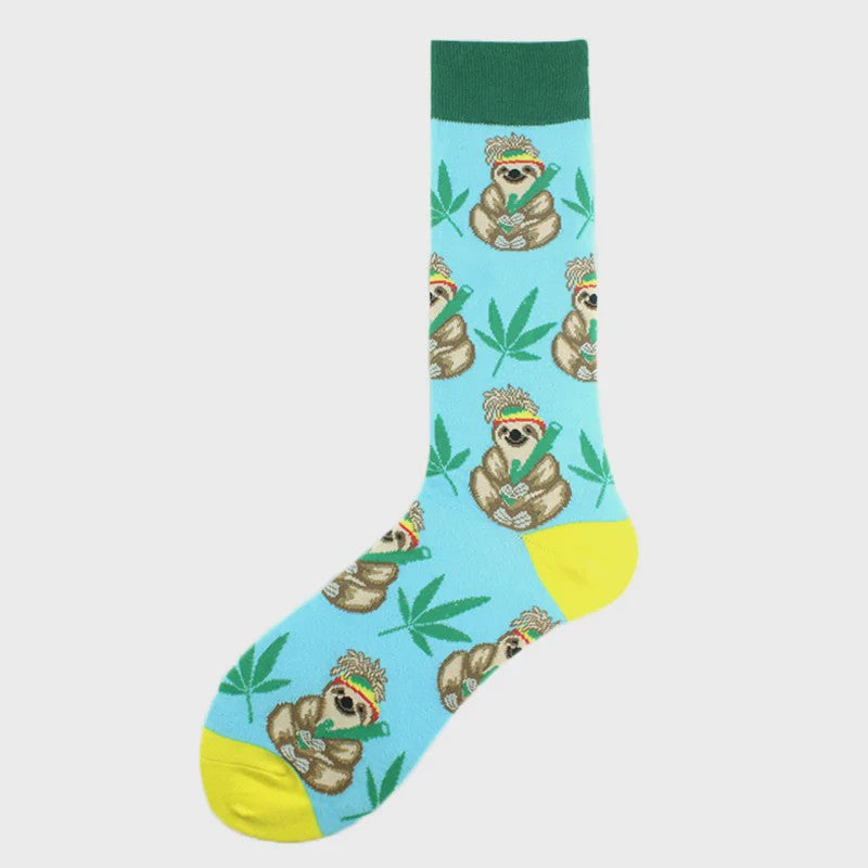 Unisex Happy Socks met Vrolijke Ontwerpen: Dinosaurus, Alien, Haai & Meer