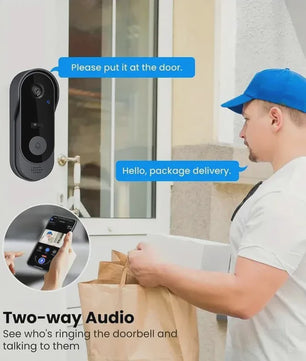 Slimme WiFi Videodeurbel met HD Camera - Tweeweg Audio & Nachtzicht