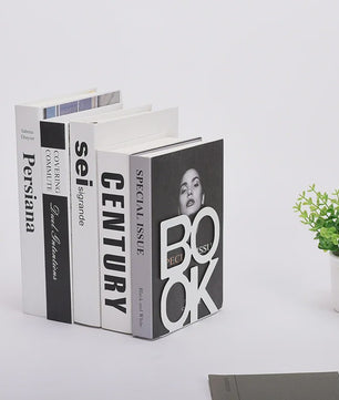 Set van 2 Stijlvolle IJzeren Boekensteunen - Anti-slip - Ideaal voor Thuis, Kantoor en Bibliotheek