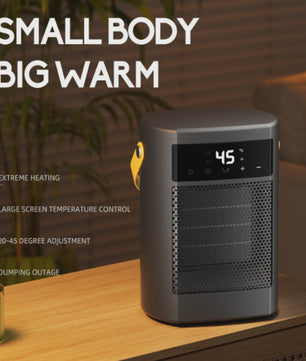 Compacte Keramische Kachel met Thermostaat - Stille Mini Verwarming voor Thuis & Kantoor