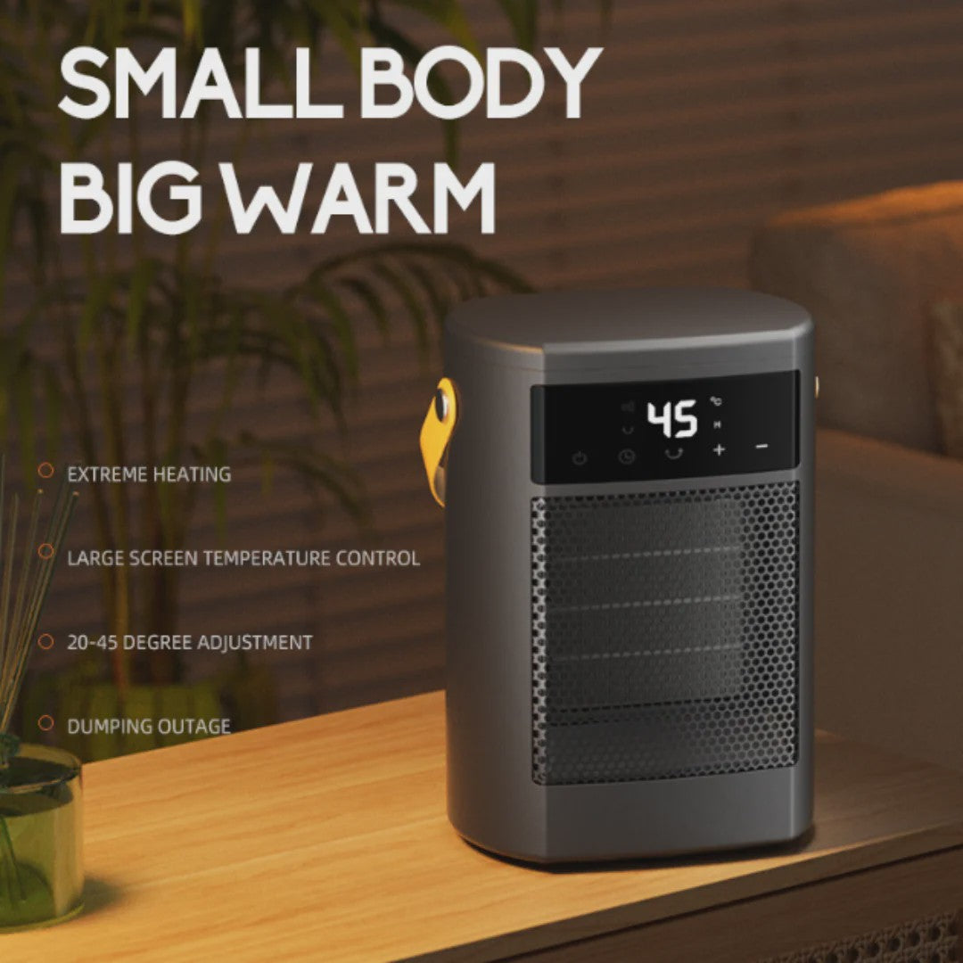 Compacte Keramische Kachel met Thermostaat - Stille Mini Verwarming voor Thuis & Kantoor