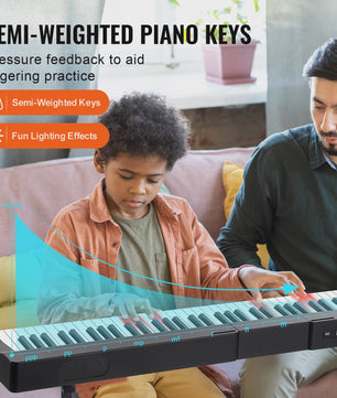 88 Toetsen Digitale Piano - Semi-Gewogen Toetsen, Draagbaar & Ideaal voor Beginners