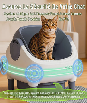 Automatische Zelfreinigende Kattenbak - Slimme APP-bediening & Geurcontrole