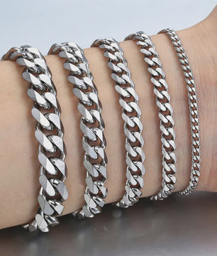 Stijlvolle RVS Cuban Chain Armband voor Heren & Dames - 3-9mm Breed