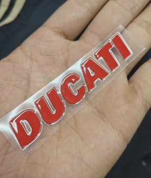 3D Ducati Logo Sticker - Gepersonaliseerde Motor & Auto Decoratie