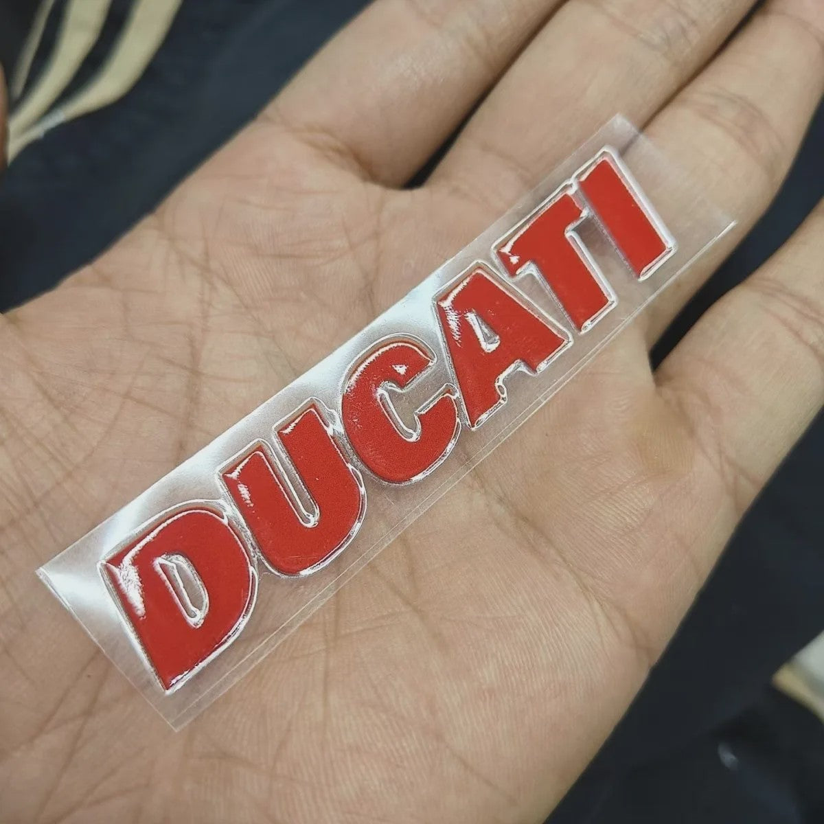 3D Ducati Logo Sticker - Gepersonaliseerde Motor & Auto Decoratie
