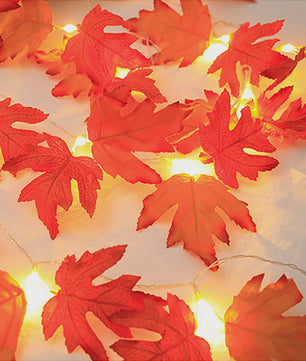LED Slinger met Kunst Maple Bladeren - 2/3/6M - Halloween, Kerst & Thanksgiving Decoratie