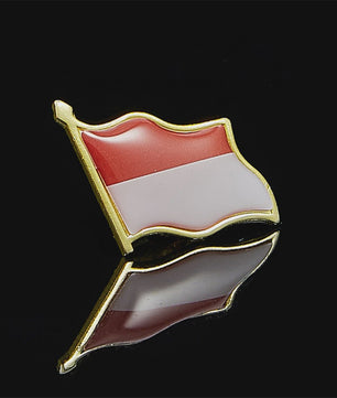 Indonesische Vlag Speld - Stijlvolle Badge met Vlinder Sluiting voor Kleding