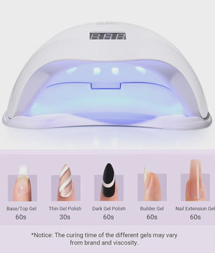 Professionele 48W UV LED Nagellamp - Snelle Gel Dryer met Timer & LCD Display