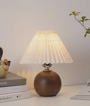 Nordic Plissé Tafellamp met USB & Sfeerverlichting - Sfeervol Decoratief Nachtlampje
