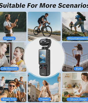 POVCAN Mini Action Camera met WiFi & 32GB Kaart - Ideaal voor Vlogging, Fietsen, Motor & Reizen