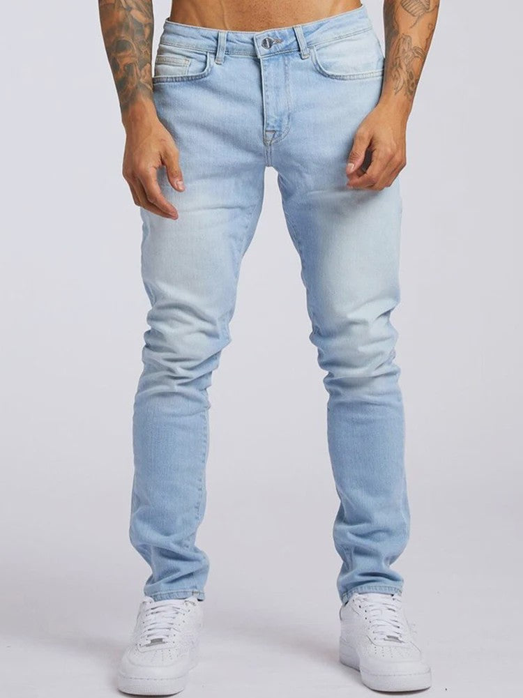 Heren Skinny Jeans met Stretch - Slim Fit Denim Broek voor Streetwear & Casual