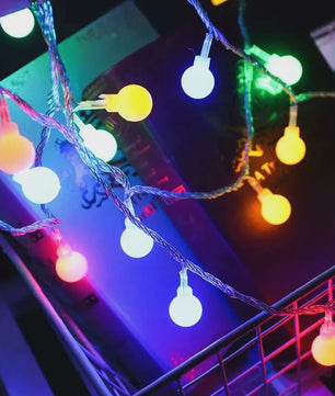 10 Meter LED Snoer Verlichting met Baljes - USB/Batterij - Buiten & Binnen - Feestelijk Decoratie Licht