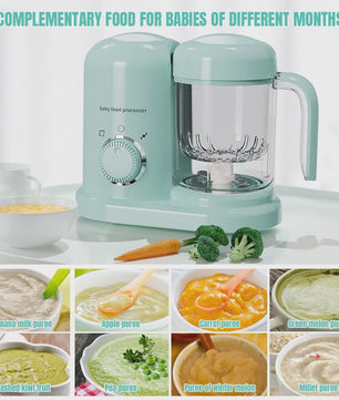 Multifunctionele Babyvoeding Maker: Stomen, Mixen, Opwarmen & Koken