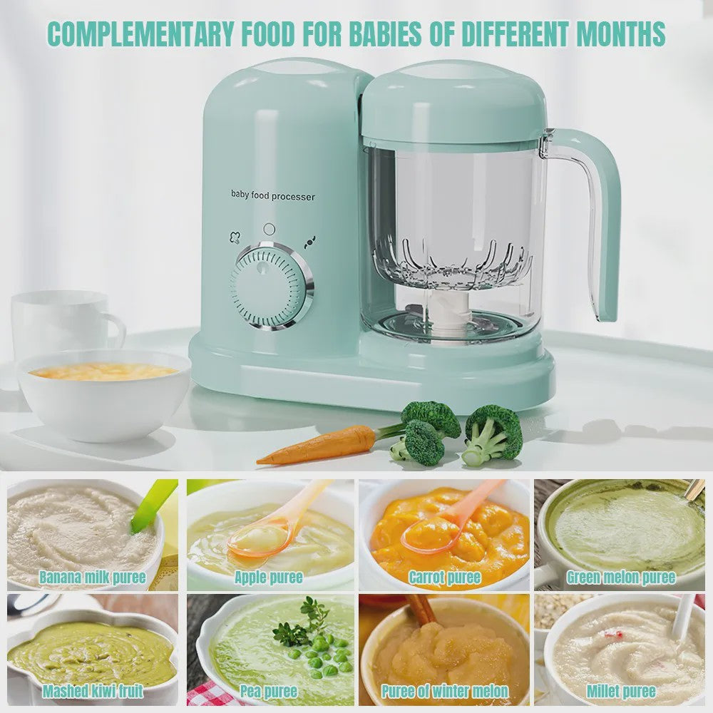 Multifunctionele Babyvoeding Maker: Stomen, Mixen, Opwarmen & Koken